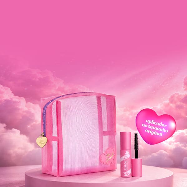 Ganhe nécessaire & mini máscara de cílios