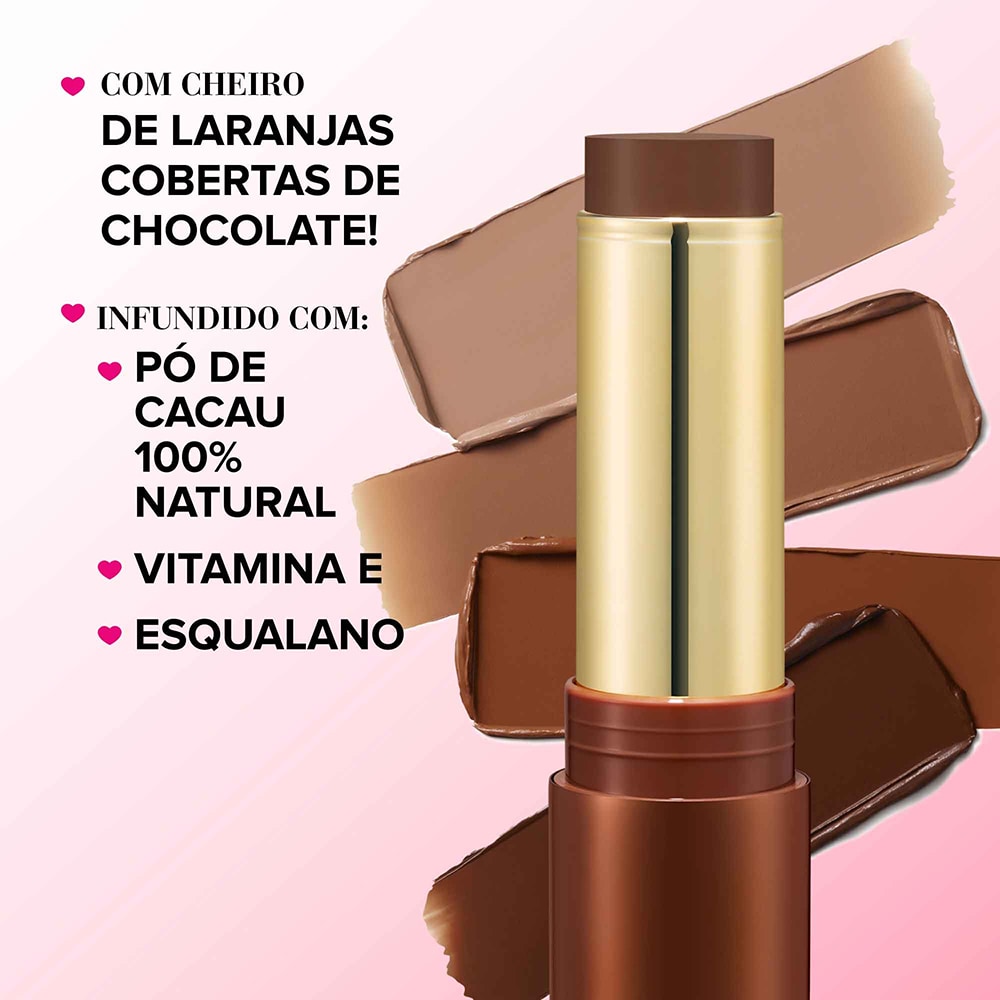 Bronzer e Contorno Facial em Bastão Chocolate Soleil