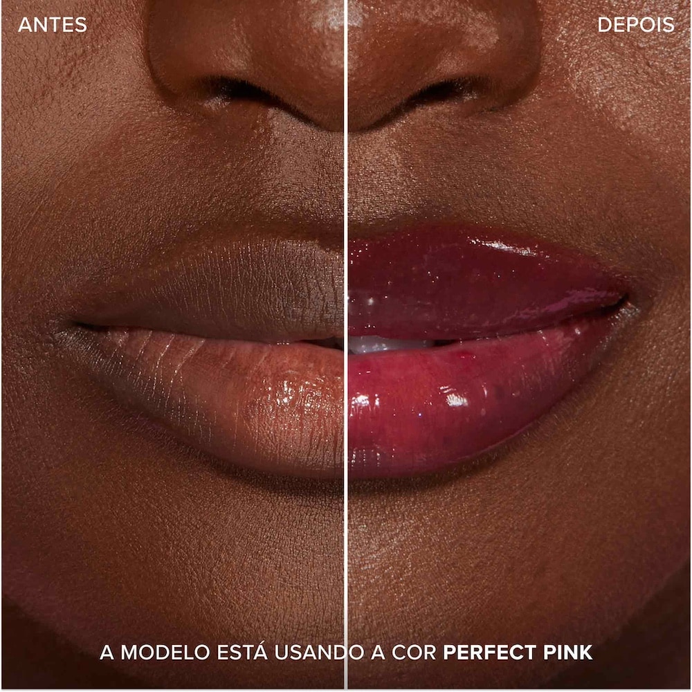 Gloss Labial Lip Injection Extreme Plumping Clicks, Perfect Pink, 1.5g