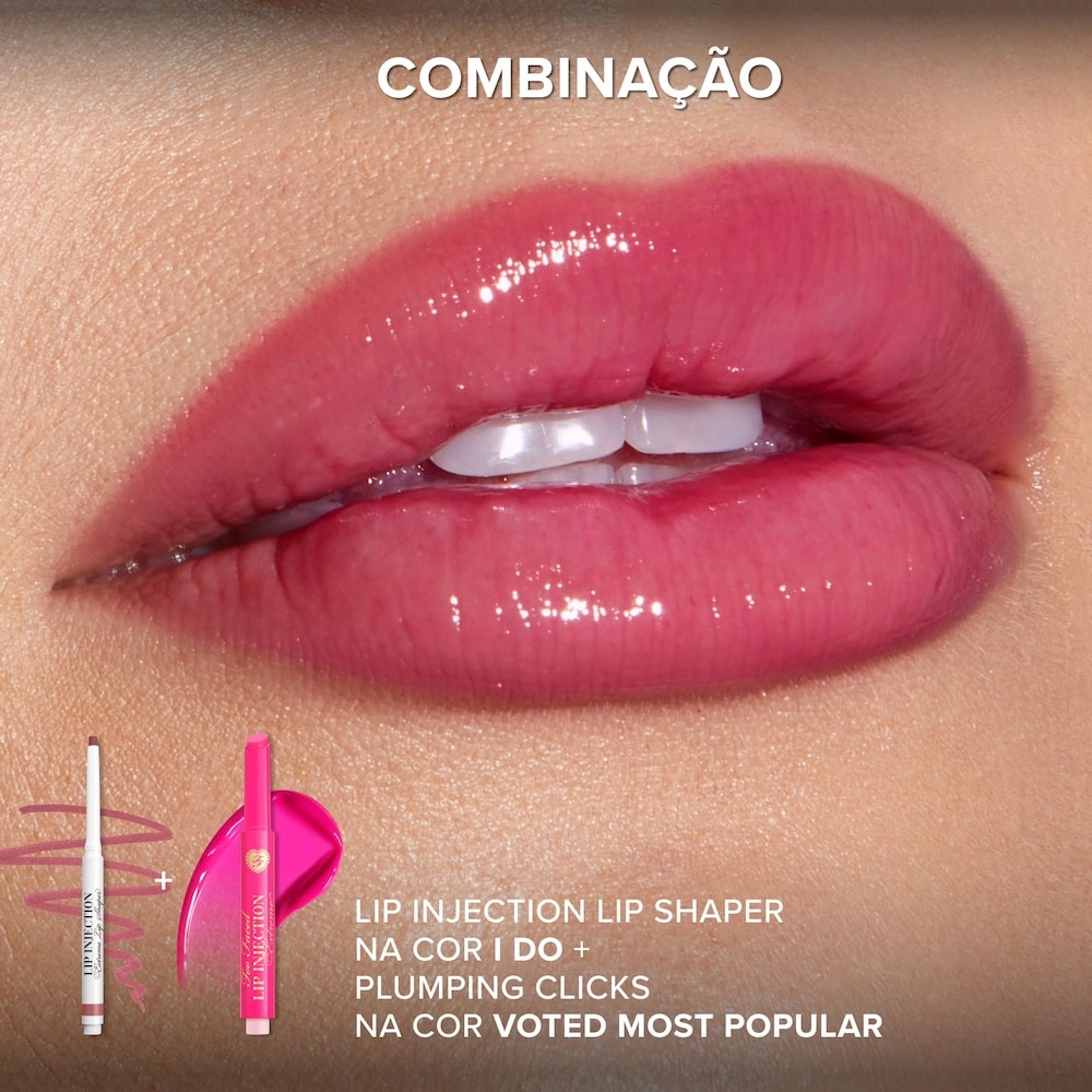 Gloss Labial Lip Injection Extreme Plumping Clicks, Voted Most Popular, 1.5g