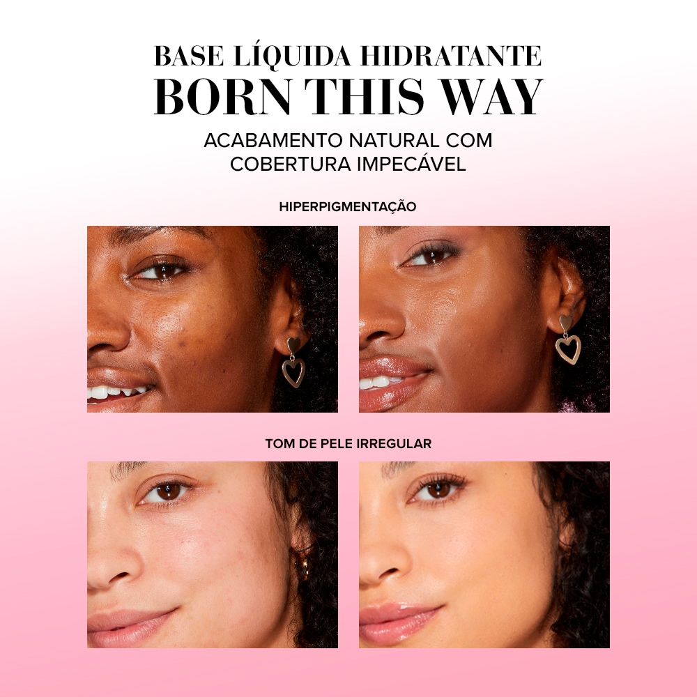 Base Líquida Hidratante Born This Way, Snow, 30ml
