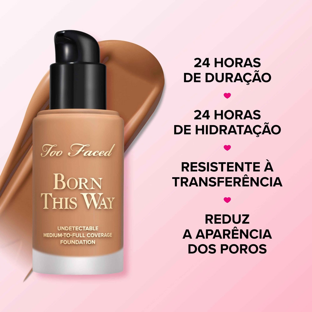 Base Líquida Hidratante Born This Way, Snow, 30ml