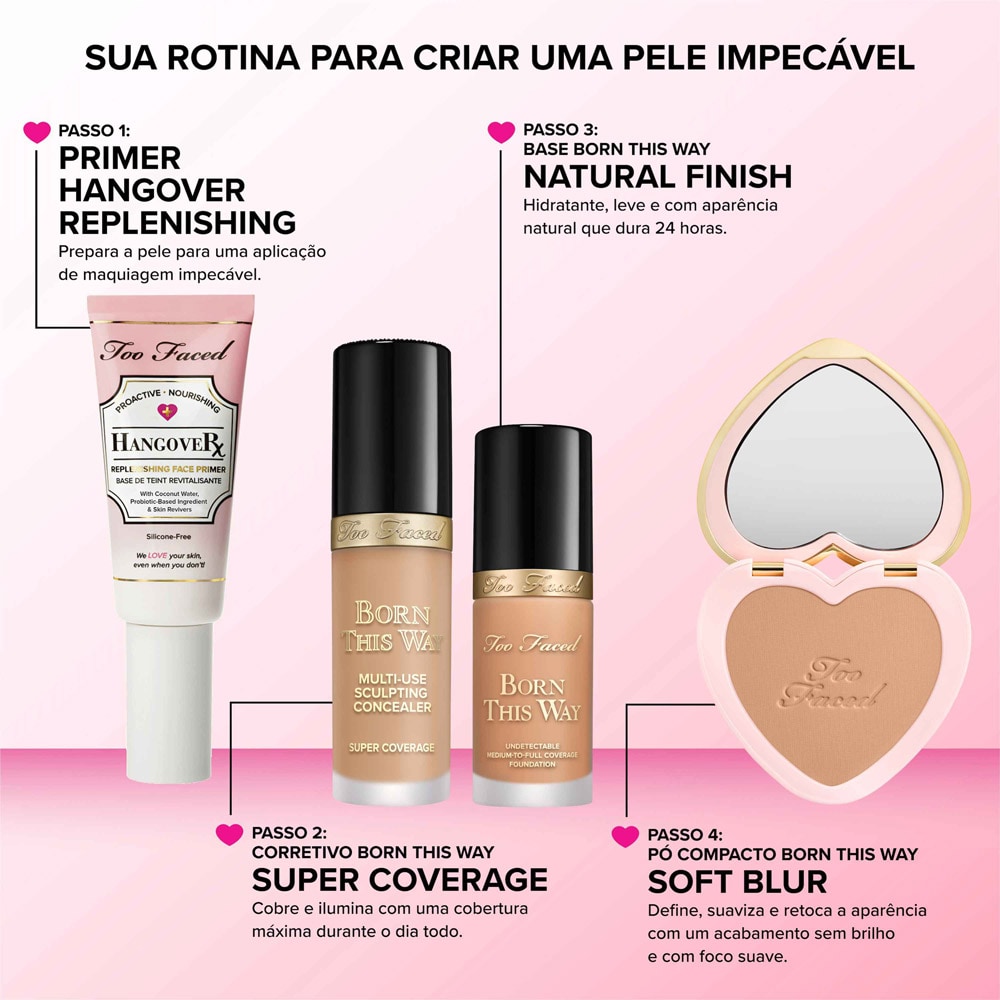 Base Líquida Hidratante Born This Way, Snow, 30ml
