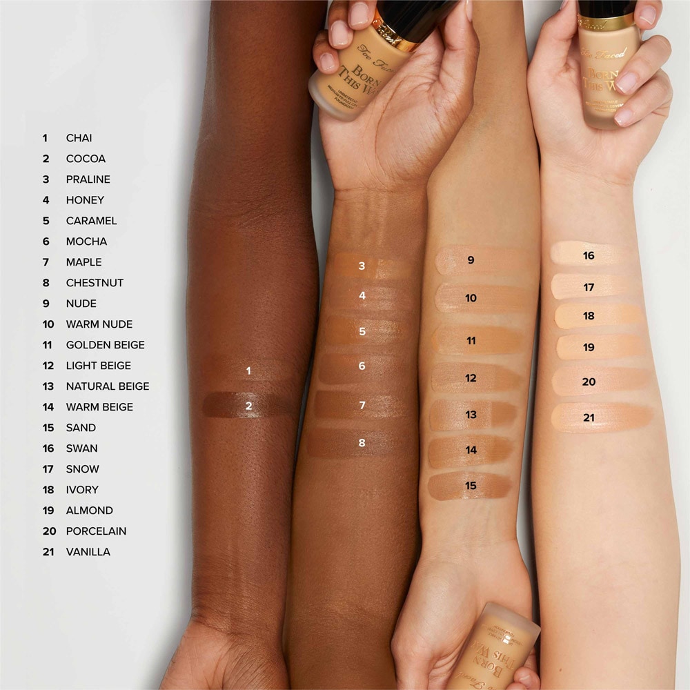 Base Líquida Hidratante Born This Way, Nude, 30ml