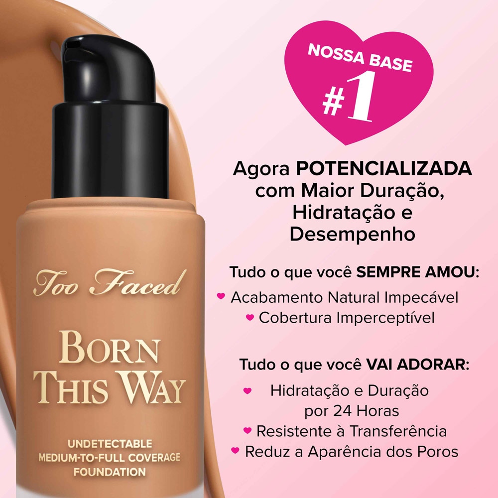 Base Líquida Hidratante Born This Way, Nude, 30ml