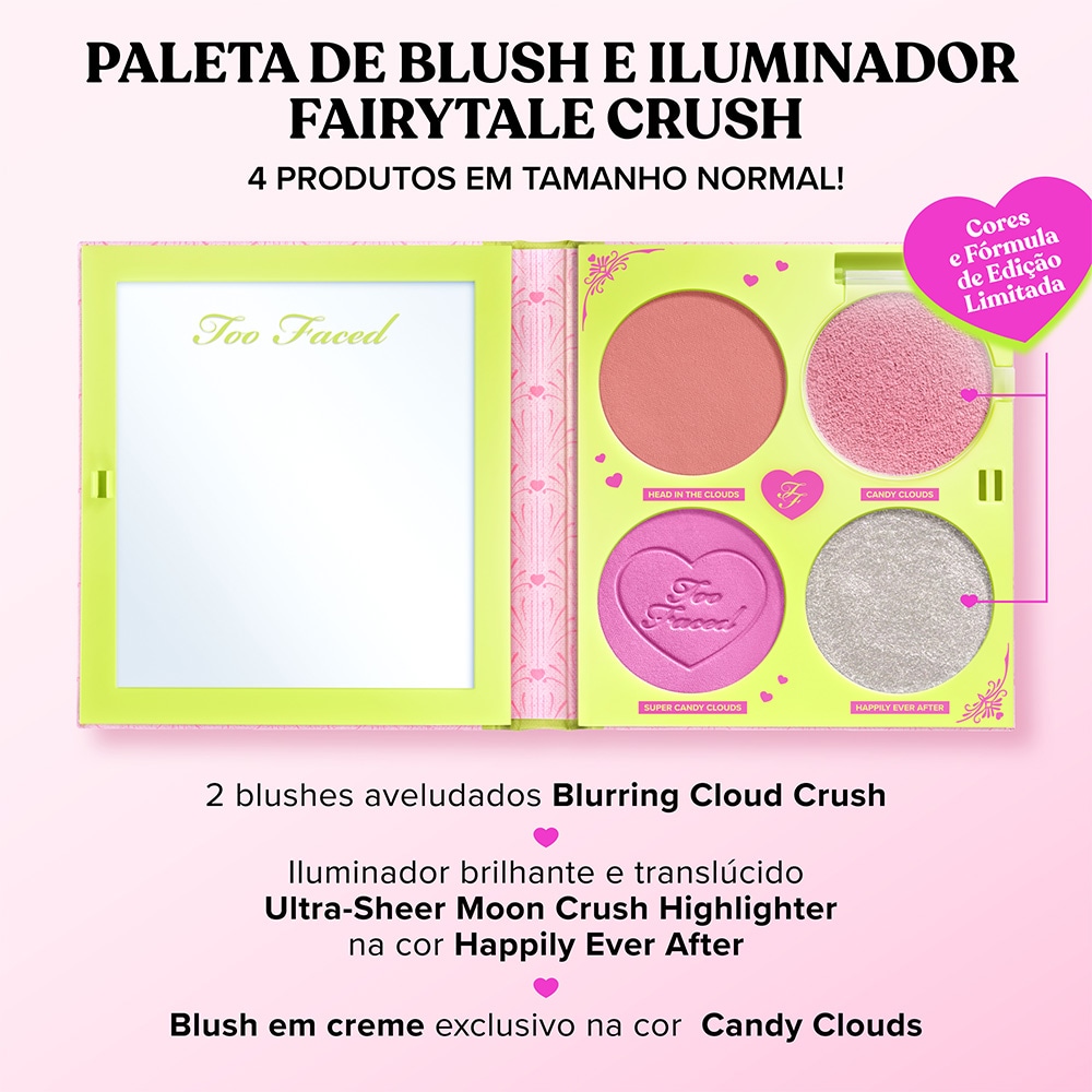 Paleta de Maquiagem Fairytale Crush - Edição Limitada