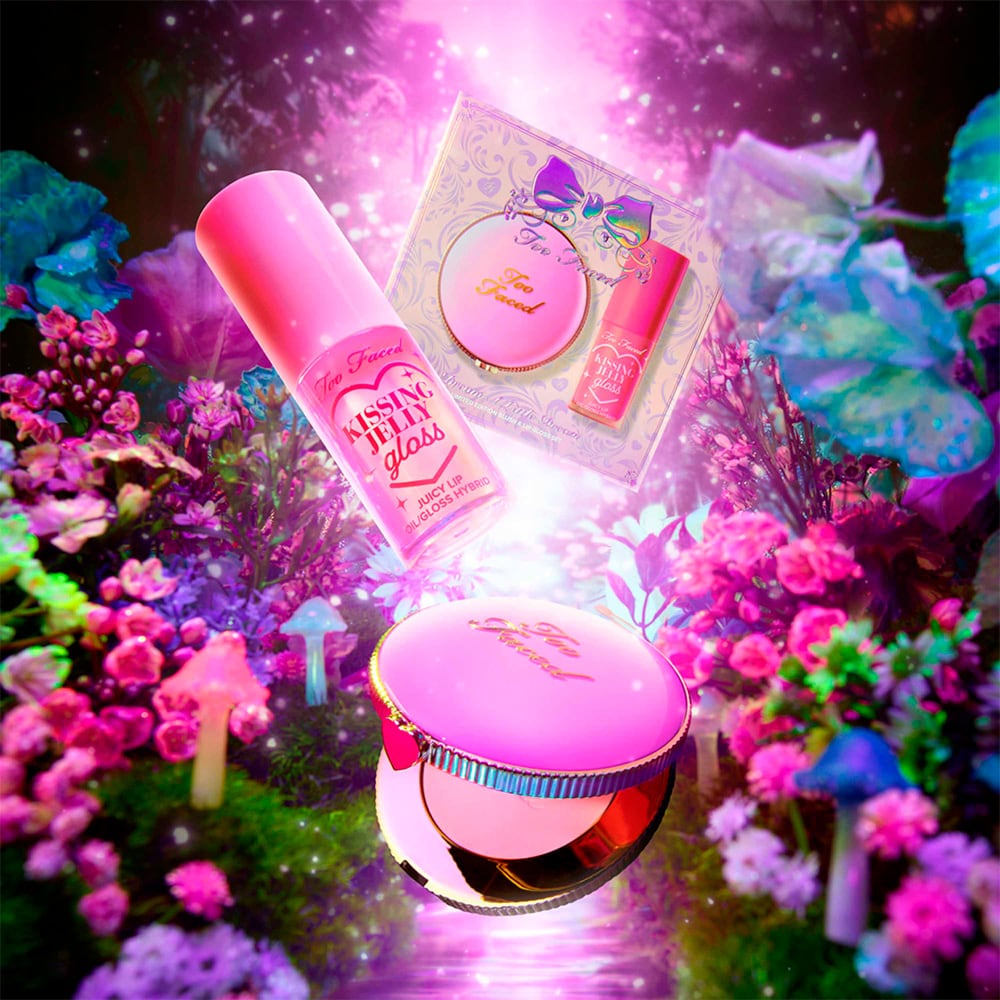 Kit Lip Oil Gloss Kissing Jelly e Blush em Pó Cloud Crush - Edição Limitada