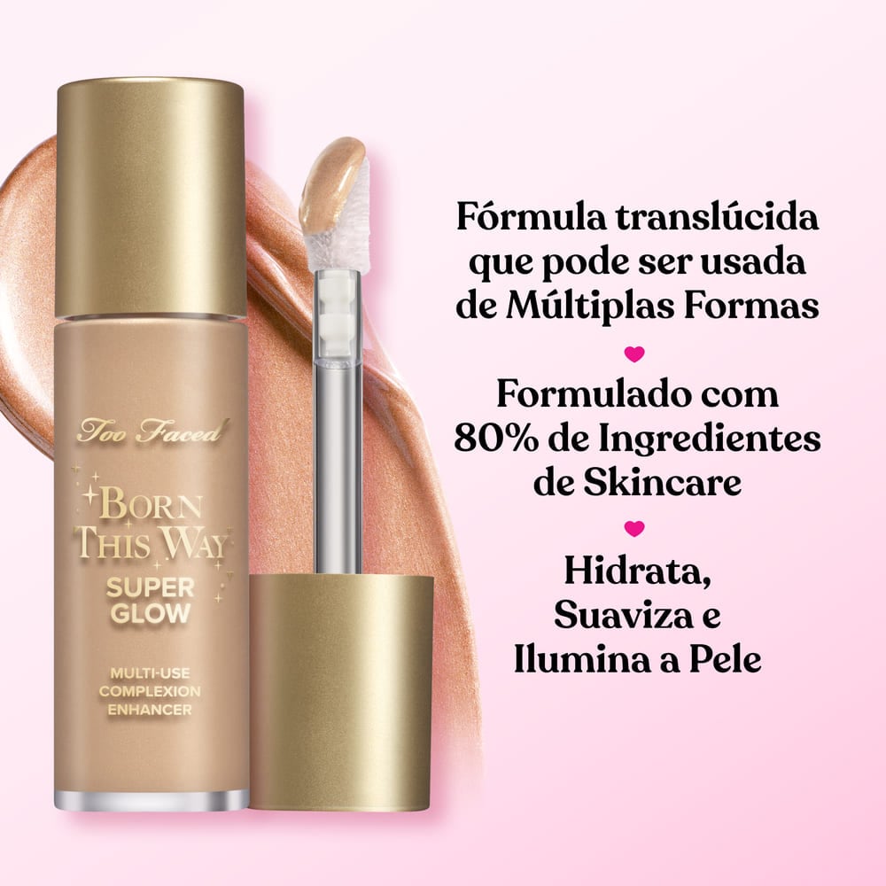 Iluminador Líquido Multifuncional Born This Way Super Glow, Vanilla Beam, 30ml