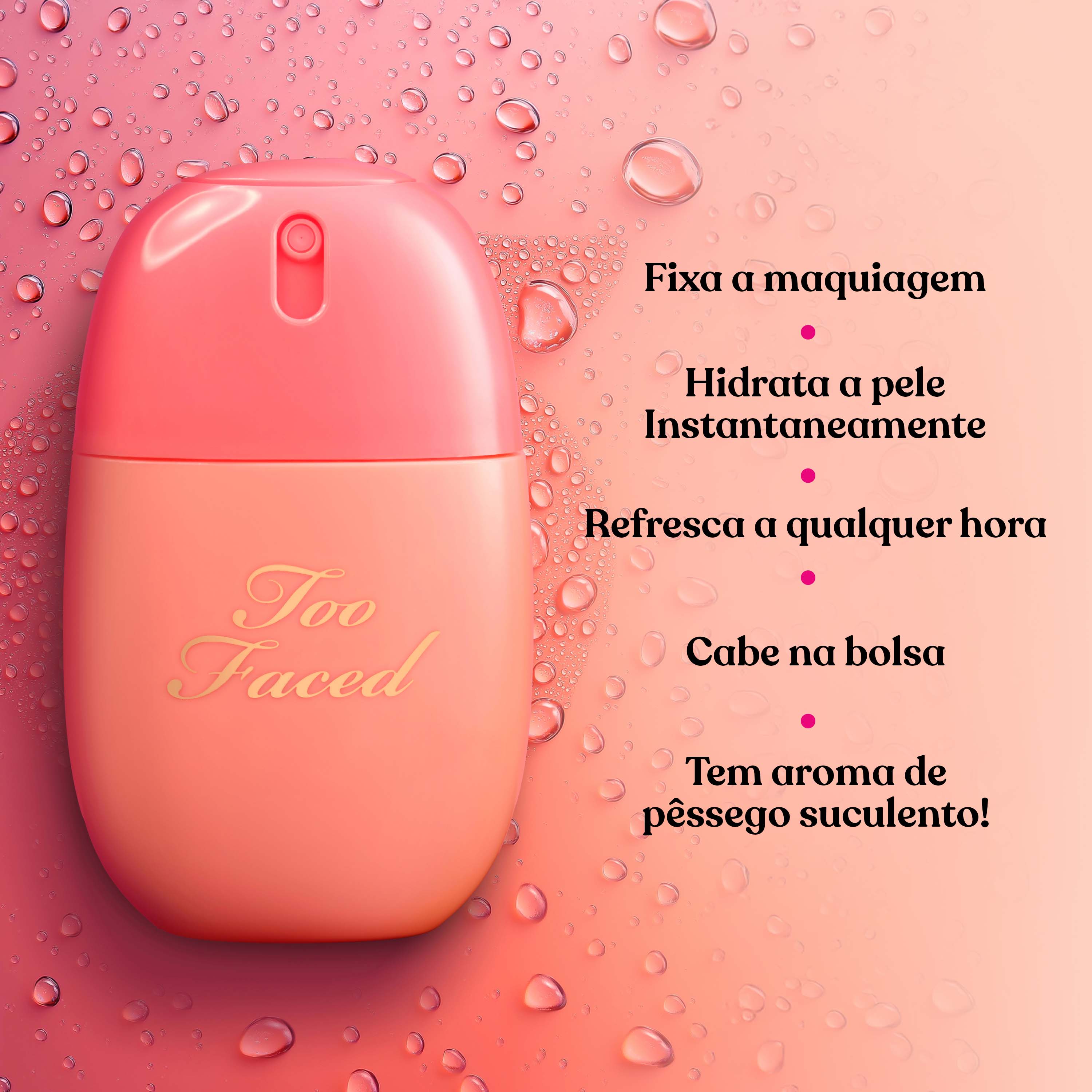 Bruma Fixadora Peach Mist, 50ml