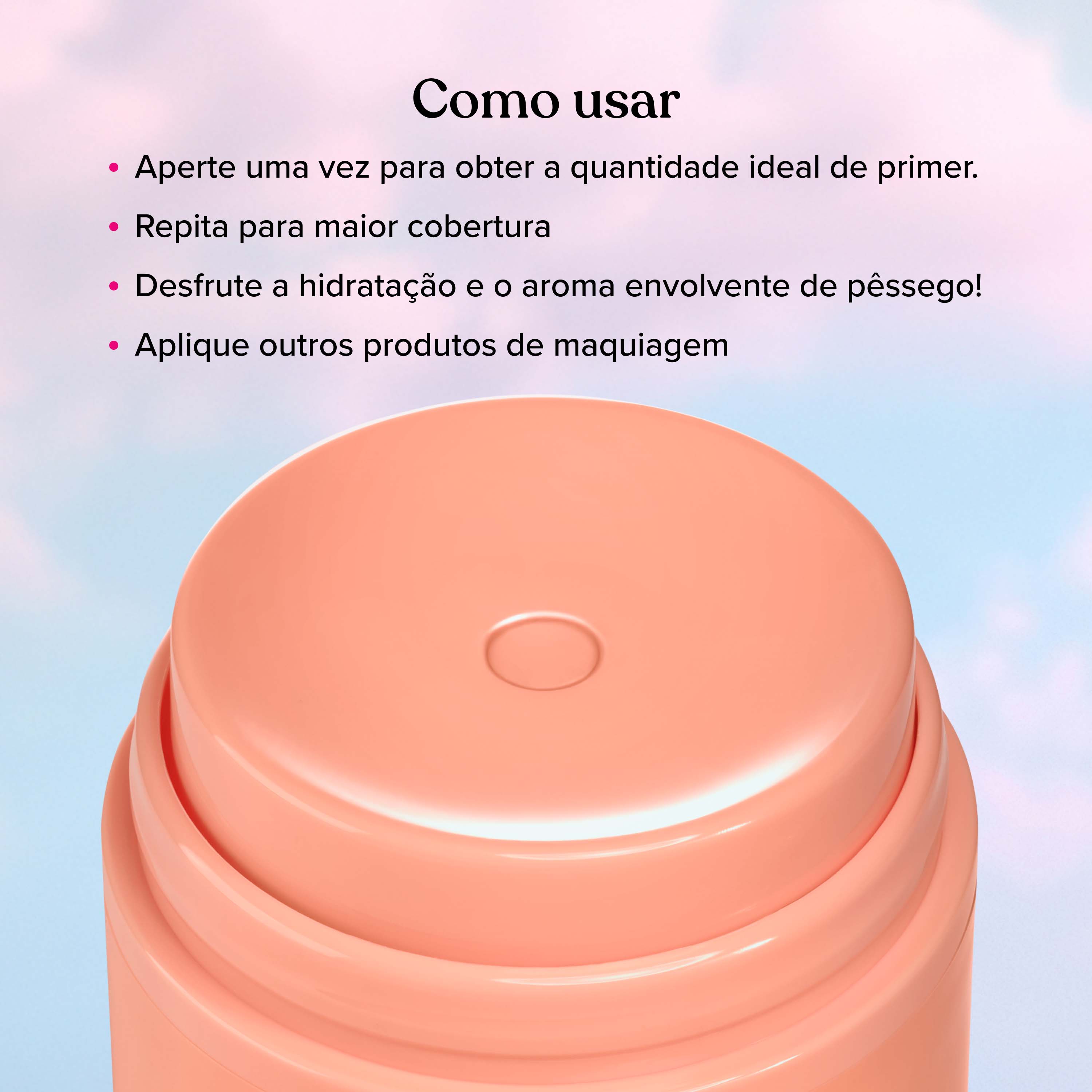 Primer para Rosto Primed & Peachy, 30ml