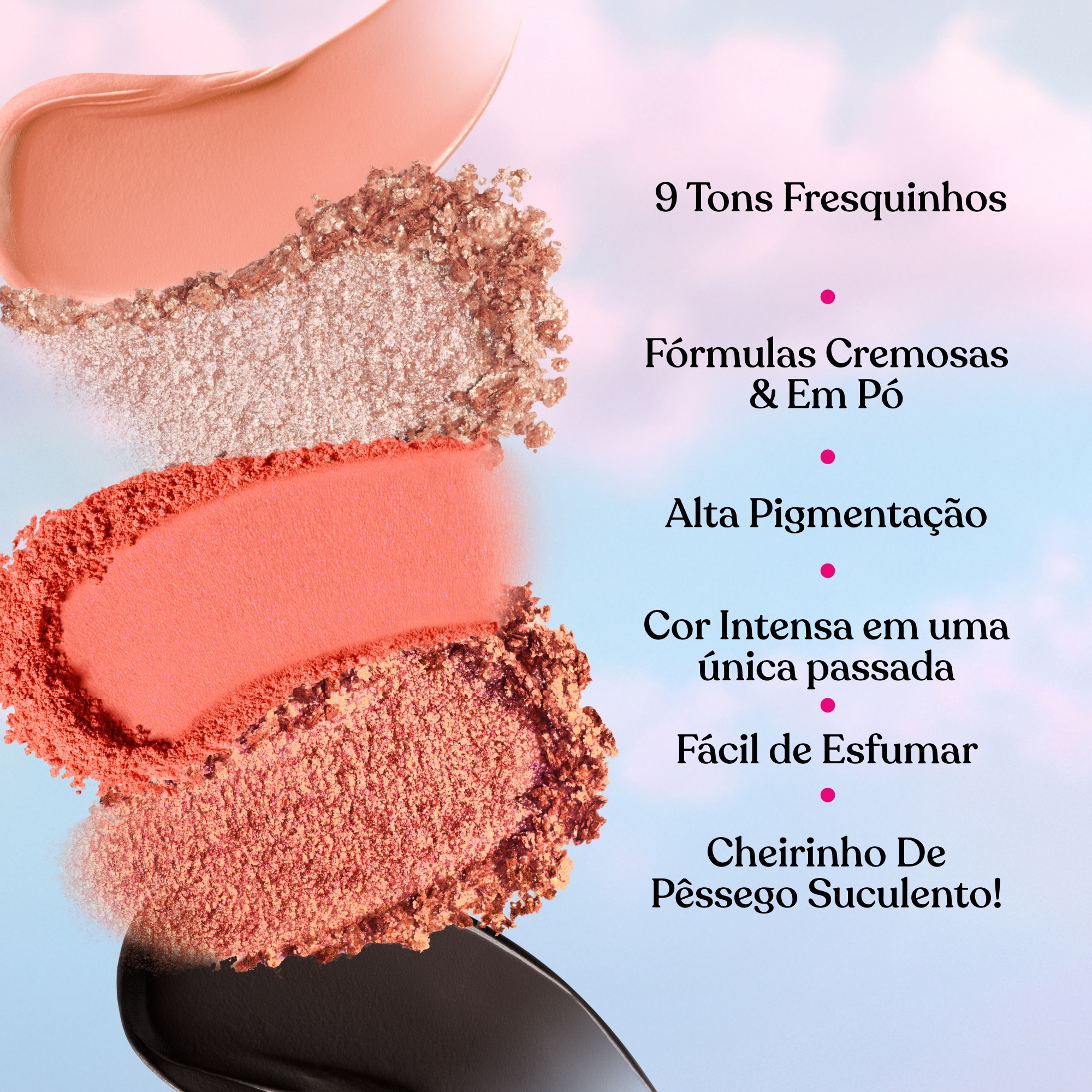 Paleta de Sombras Sweet Peach, 9g