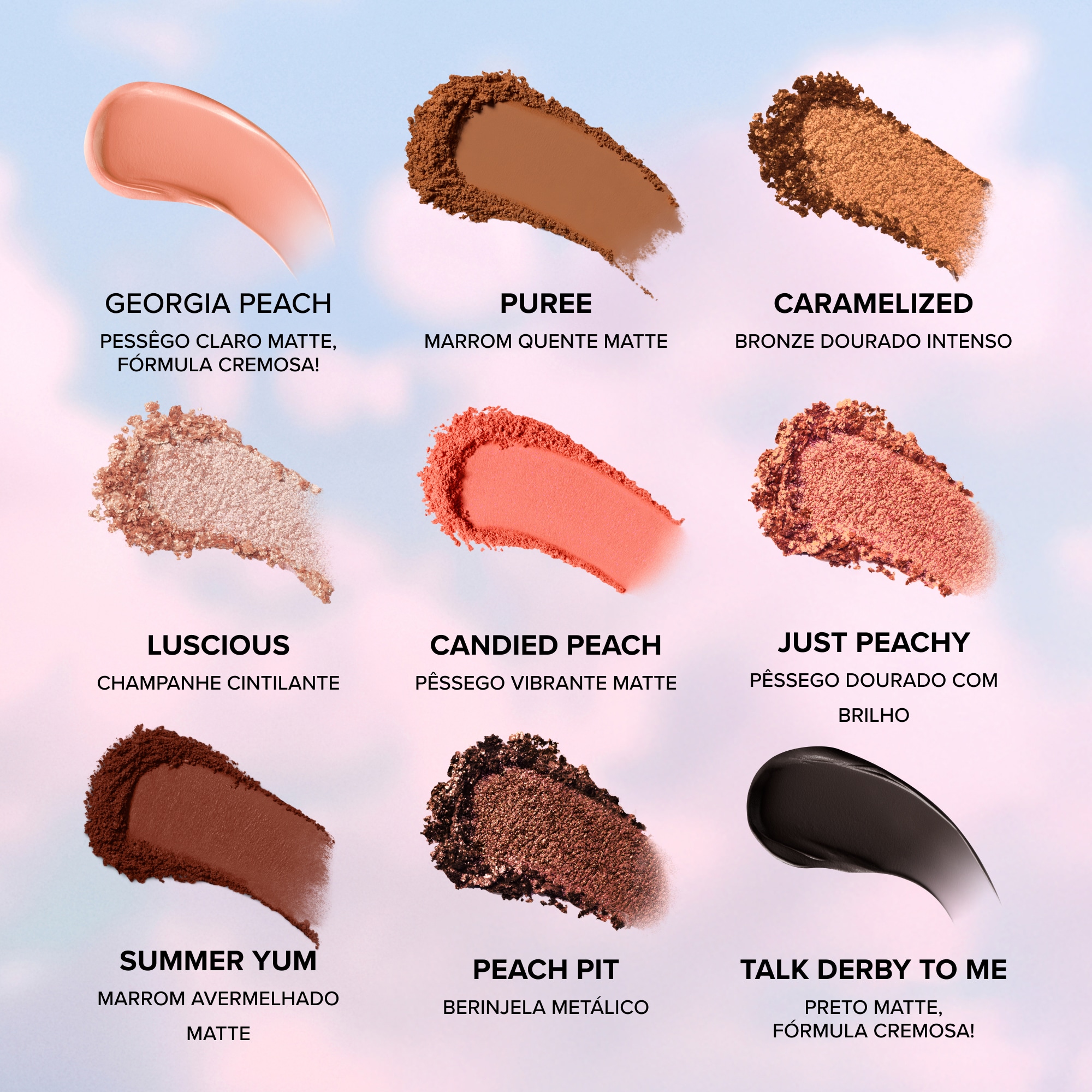 Paleta de Sombras Sweet Peach, 9g