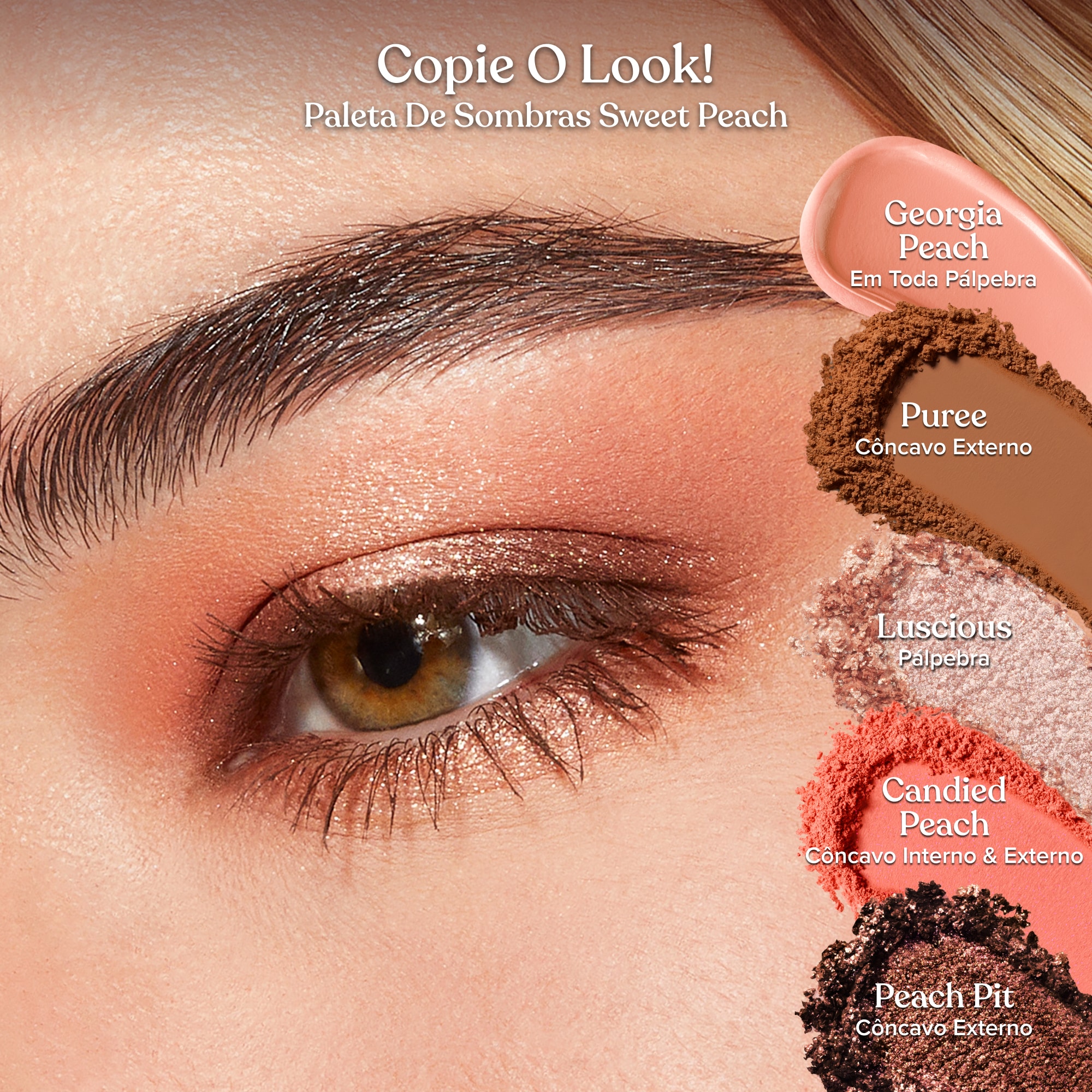 Paleta de Sombras Sweet Peach, 9g