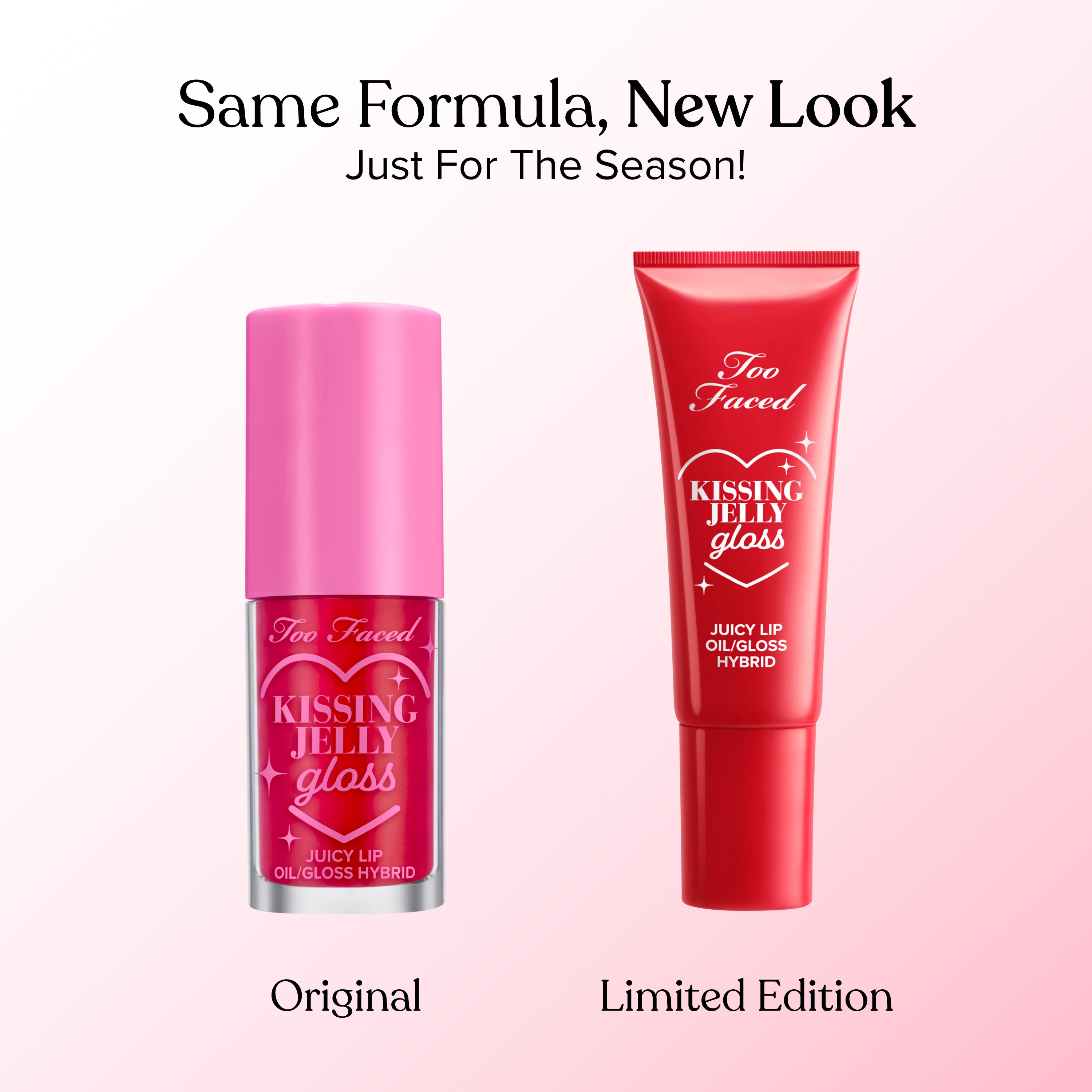 Kissing Jelly Lip Oil Gloss Collection Holiday 2026, NET WT. 0.68 OZ. / 20.0 mL