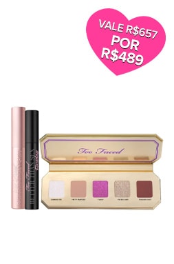 Kit de Natal - Paleta de Sombras, Primer e Máscara de Cílios